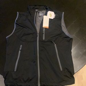 Little Donkey Andy lightweight soft shell black zip up vest NWT Medium